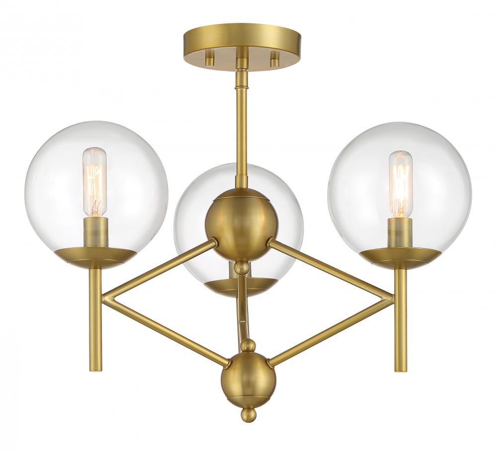 Auresa - 3 Light Semi Flush