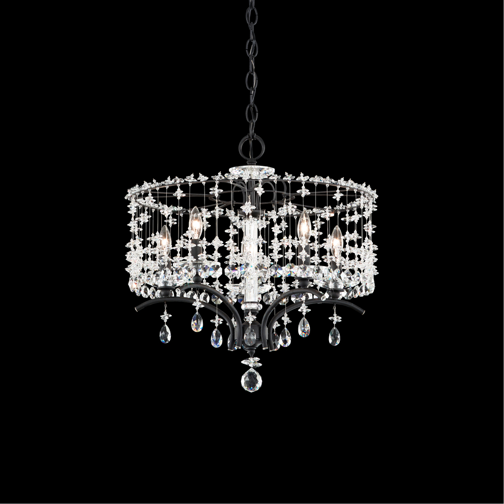 Bella Rose 5 Light 120V Chandelier in Heirloom Gold with Clear Heritage Handcut Crystal