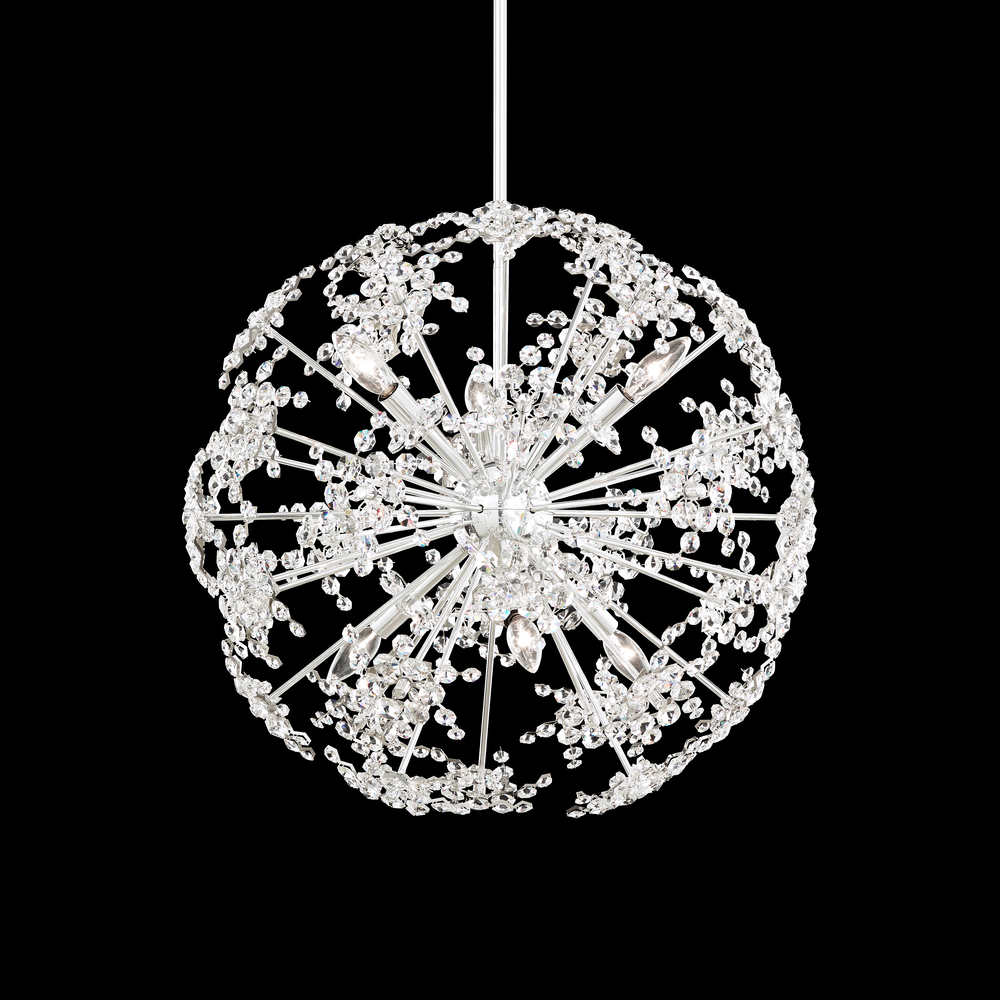 Esteracae 24IN 120V Pendant in Black with Radiance Crystal