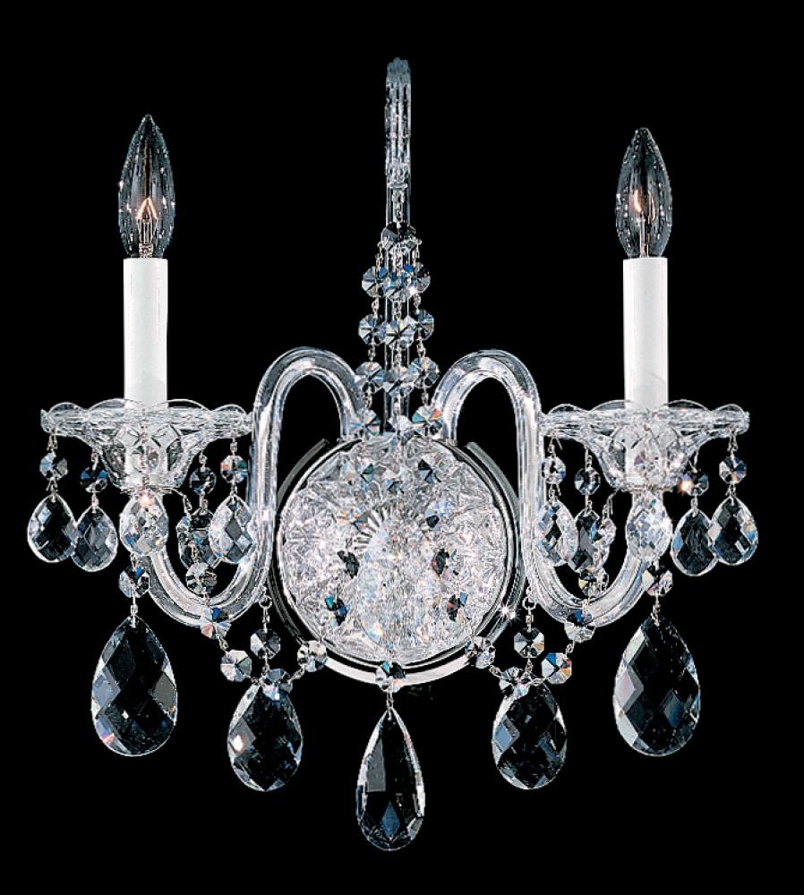 Sterling 2 Light 120V Wall Sconce in Aurelia with Heritage Handcut Crystal