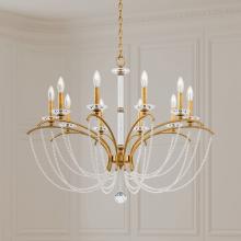 Schonbek 1870 BC7110N-44O - Priscilla 10 Light 120V Chandelier in Heirloom Silver with Optic Crystal