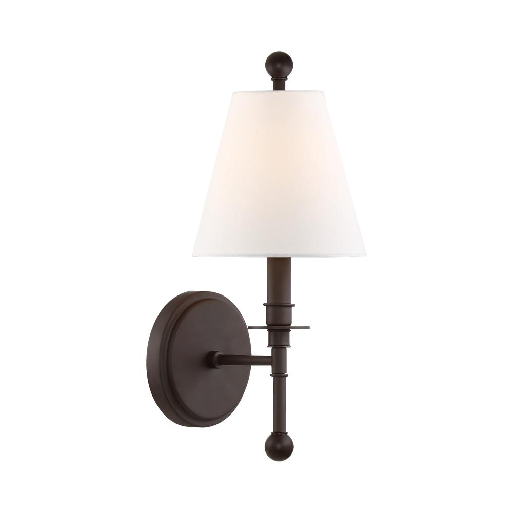 Riverdale 1 Light Dark Bronze Sconce