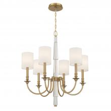 Crystorama LLO-486-AG - Lloyd 6 Light Aged Brass Chandelier