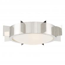 Crystorama SOL-A3103-PN - Solas 3 Light Polished Nickel Flush Mount