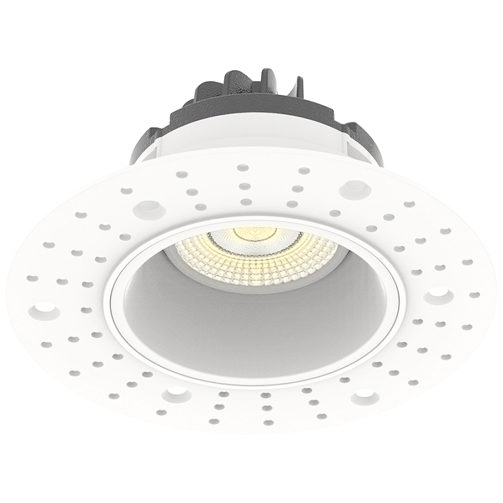 GIMBAL TRIMLESS 3IN ROUND TRIAC 9W 600LM CRI90 5CCT 38D WHITE