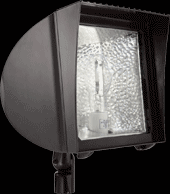 RAB Lighting FXF42QT/PC - FLOODLIGHTS FLEXFLOOD 42W CFL-QT-HPF WITH ARM LAMP 120V PHOTOCELL BRONZE