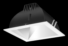 RAB Lighting NDLED6SD-50YY-M-W - RECESSED DOWNLIGHTS 20 LUMENS NDLED6SD 6 INCH SQUARE UNIVERSAL DIMMING 50 DEGREE BEAM SPREAD 2700K