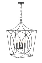 Millennium 4000-MB - Tracy 4-Light Pendant light Matte Black