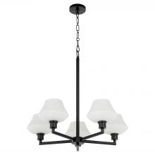 Quorum 6221-5-59 - Cassini 5 Light Chandelier, Matte Black