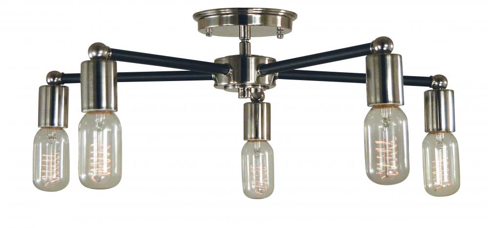 5-Light Nebula Flush Mount/Semi Flush Mount