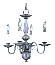 Framburg 9143 SP - 4-Light Satin Pewter Jamestown Mini Chandelier