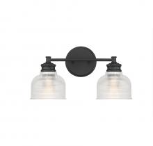 Savoy House Meridian M80034MBK - 2-Light Bathroom Vanity Light in Matte Black