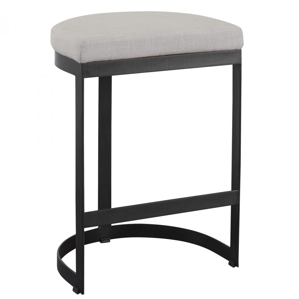 Uttermost Ivanna Black Iron Counter Stool