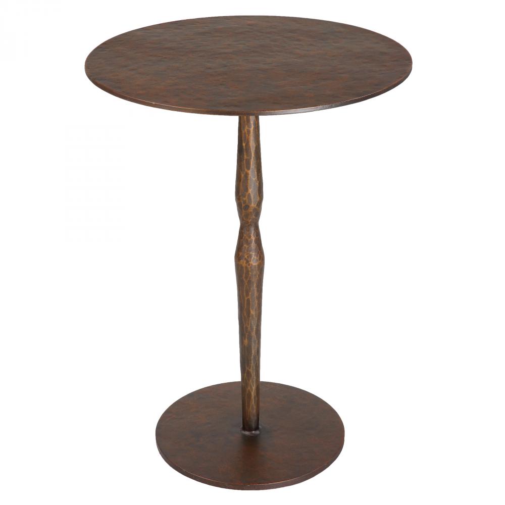 Industria Copper Bronze Accent Table