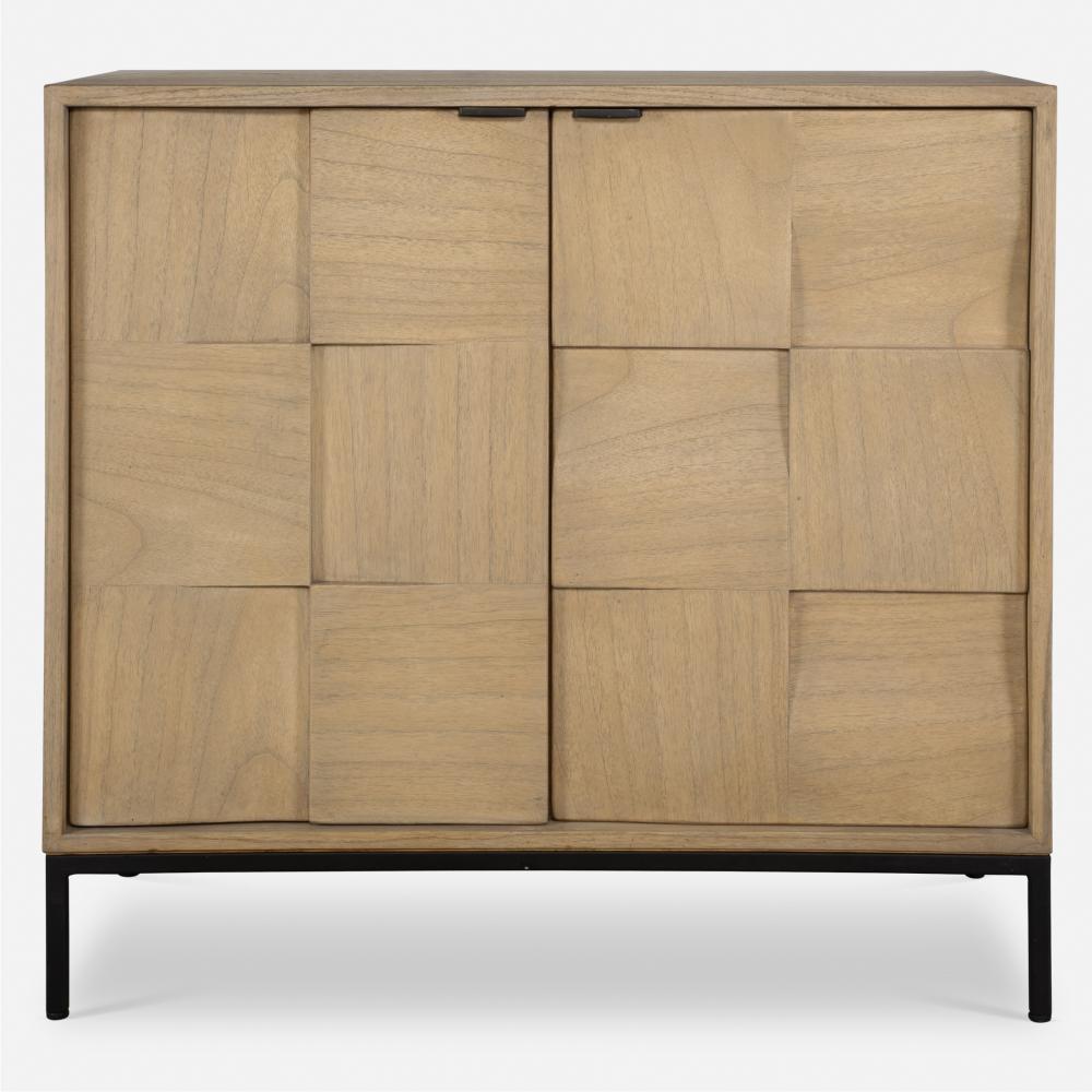 Uttermost Lorenzo Geometric 2 Door Cabinet