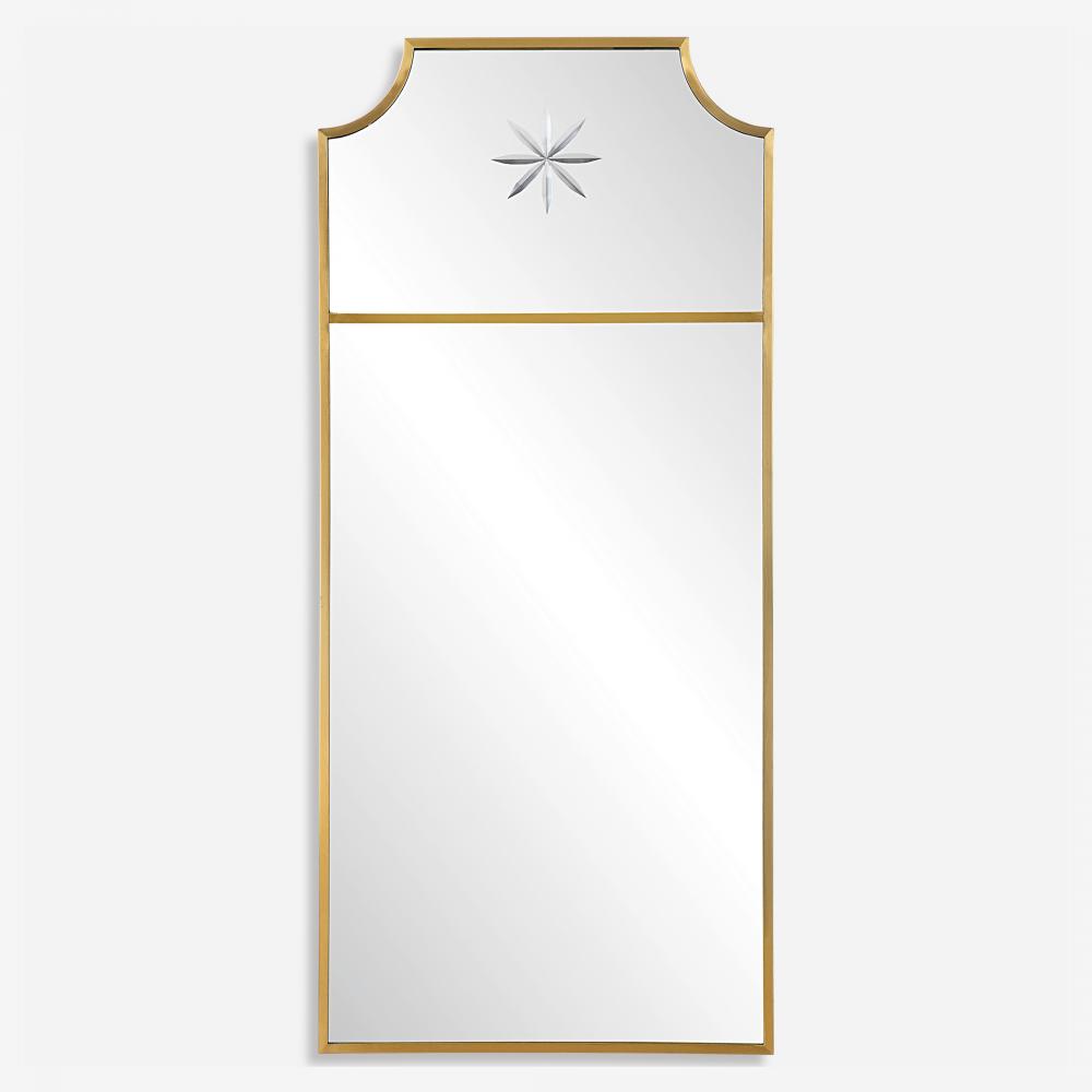 Caddington Tall Brass Mirror