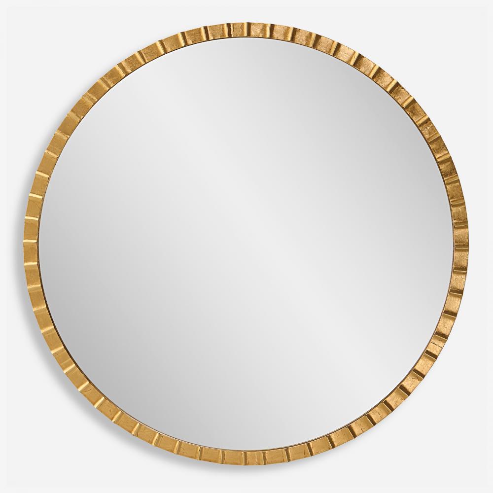 Dandridge Gold Round Mirror