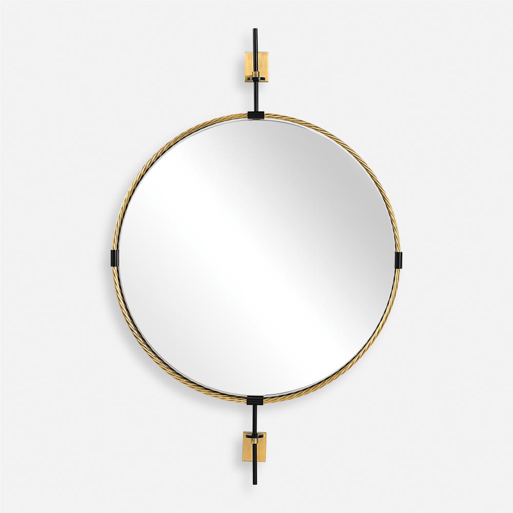 Uttermost Guardrail Round Mirror