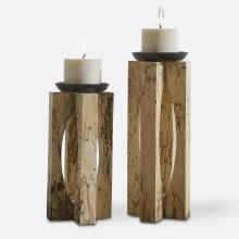 Uttermost 18074 - Ilva Wood Candleholders Set/2