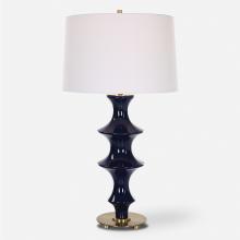 Uttermost 30196 - Coil Sculpted Blue Table Lamp